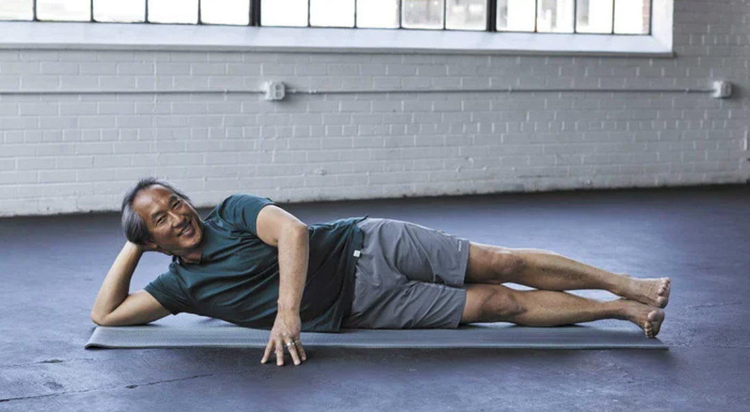 Sleeping Vishnu Pose Legs Resting Variation