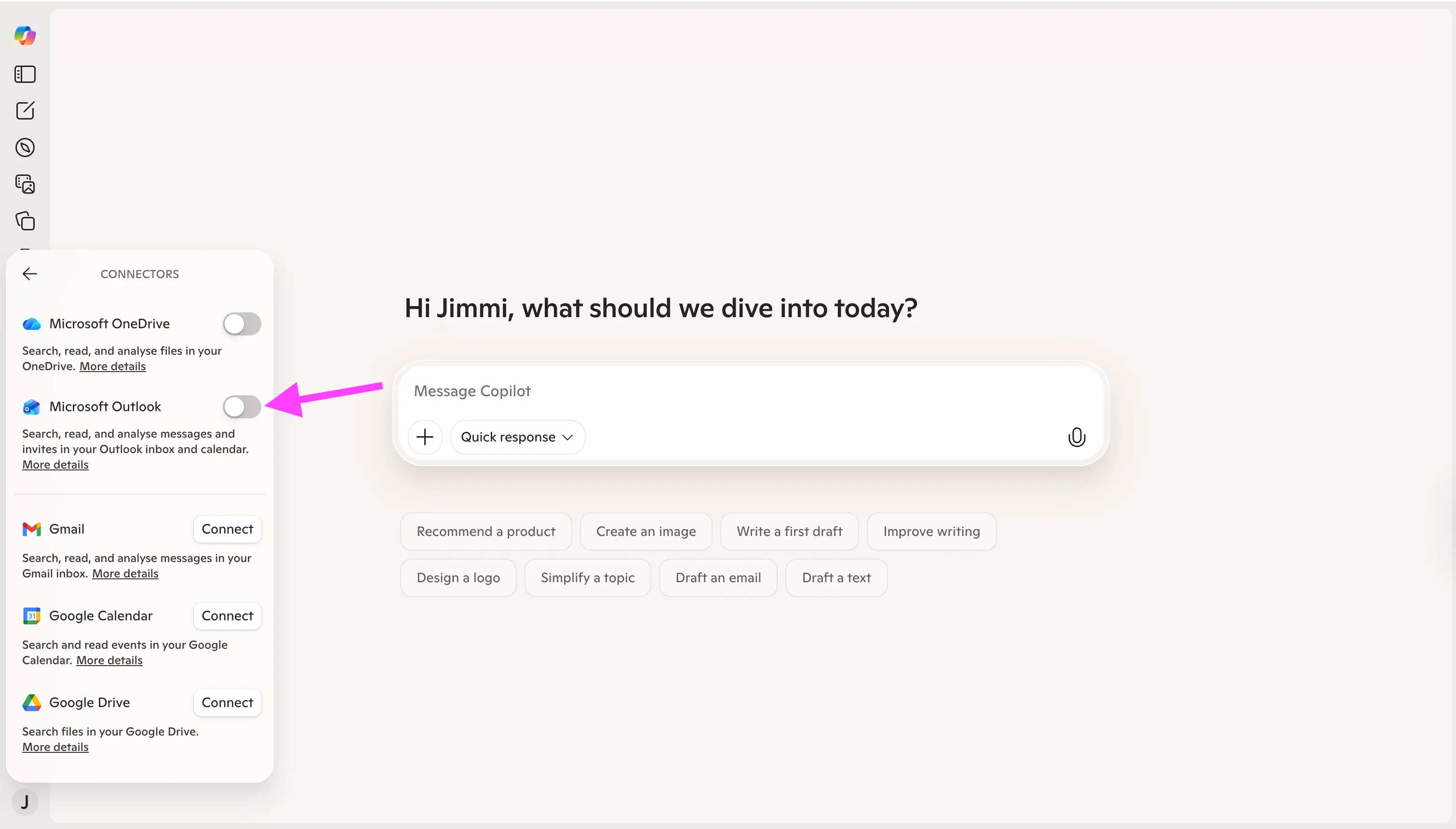 Copilot - Connect Outlook.webp