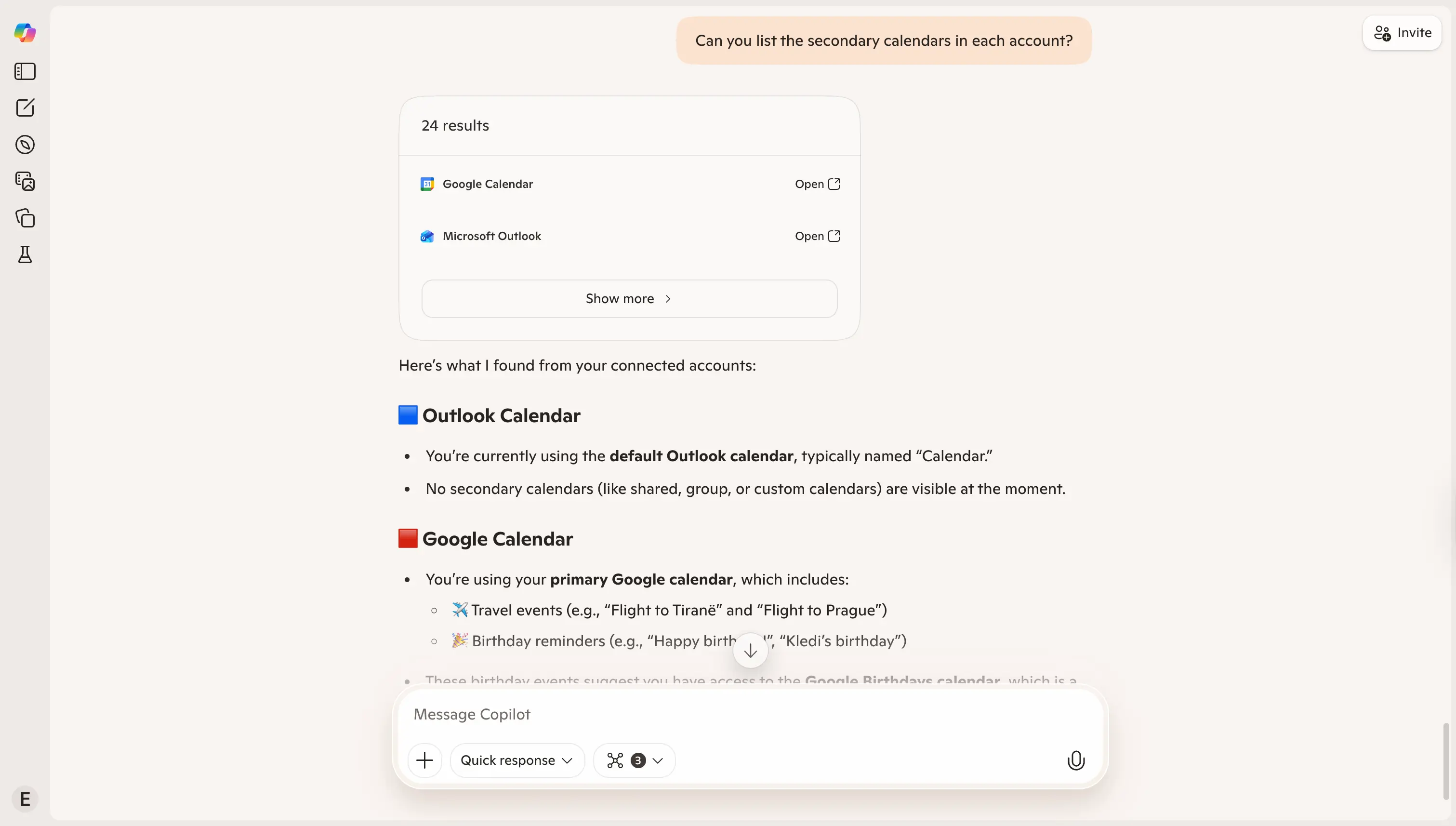 Copilot - List secondary calendars.webp