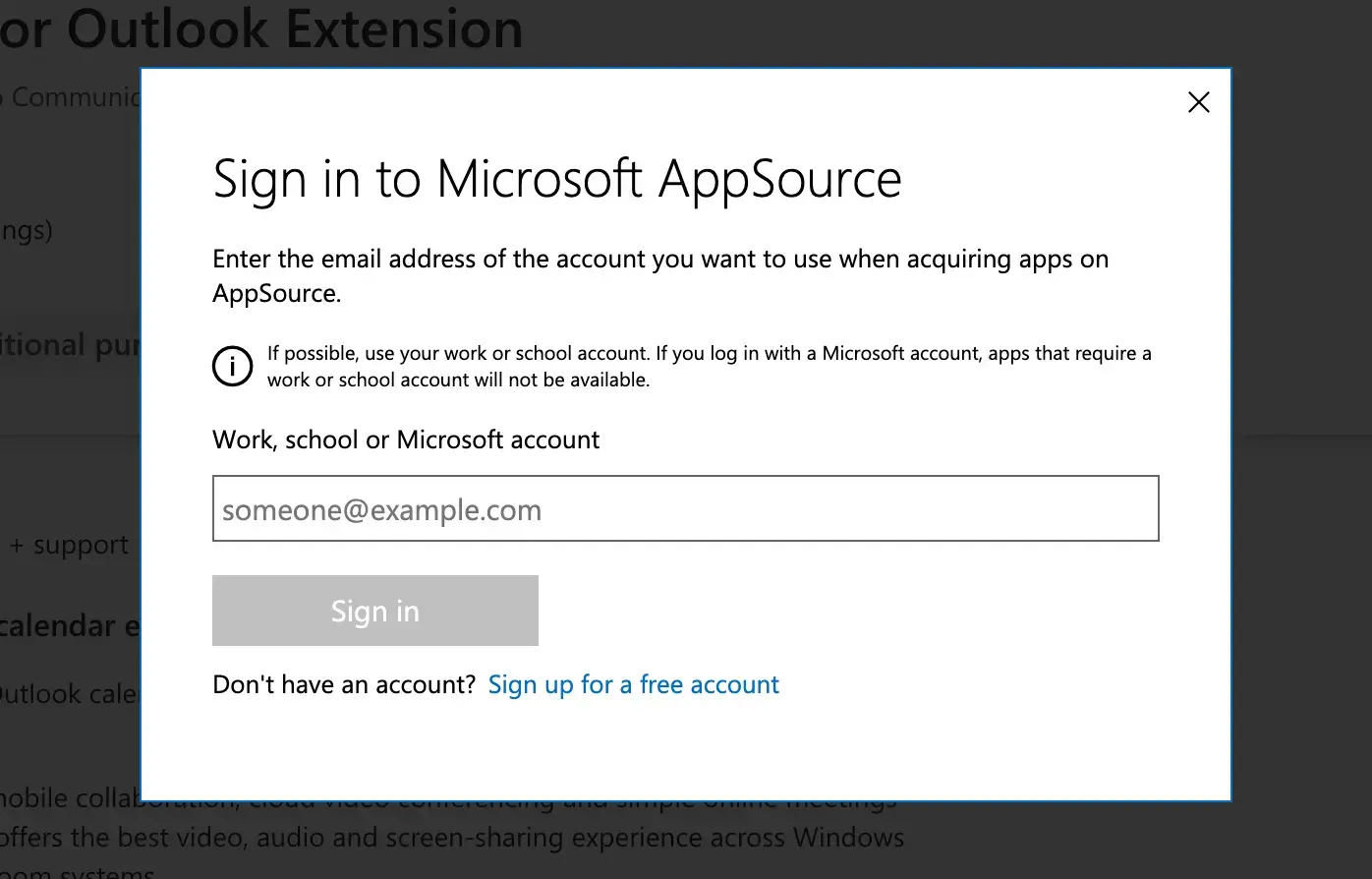 Sign in to Outlook