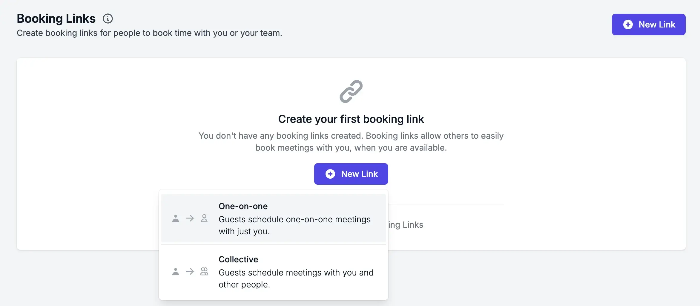 Create Booking Links OneCal