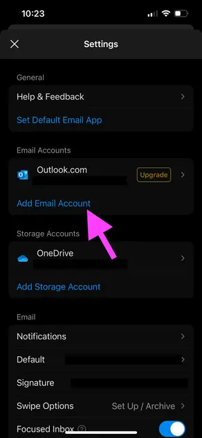 Outlook mobile -  