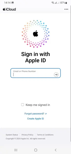 Sign In To iCloud