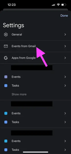 Google Calendar iOS - 