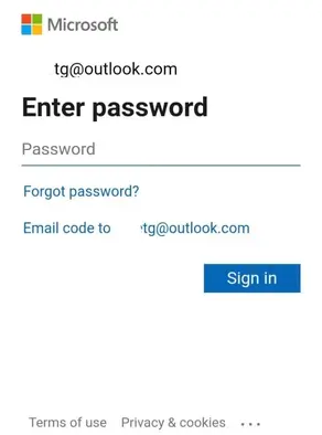 Sign in with Your Email and Password