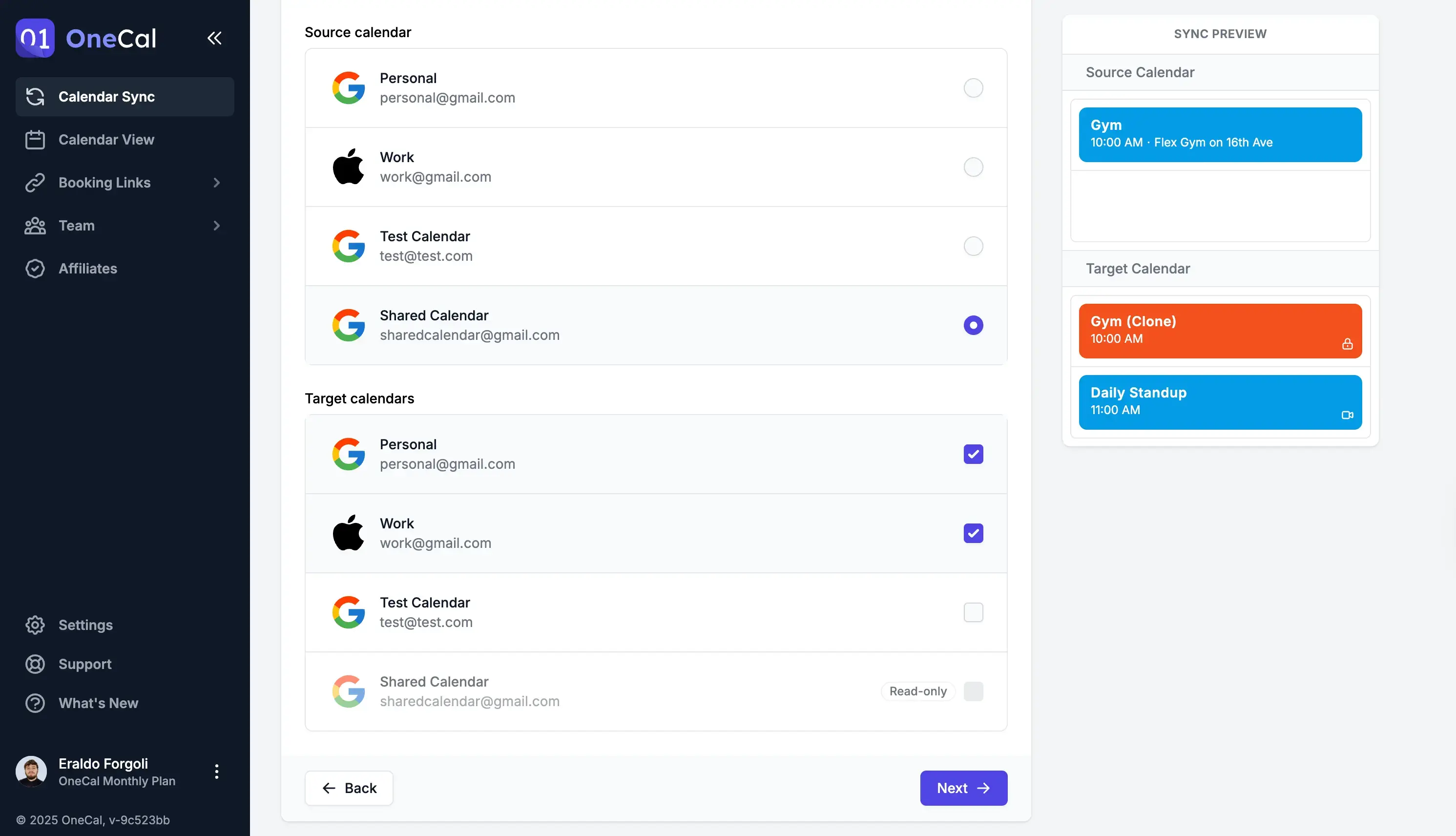 Sync Shared Calendar