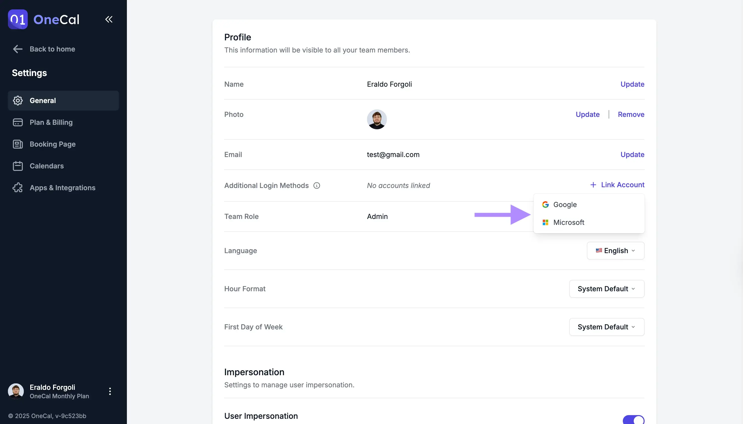 Connect Login Method