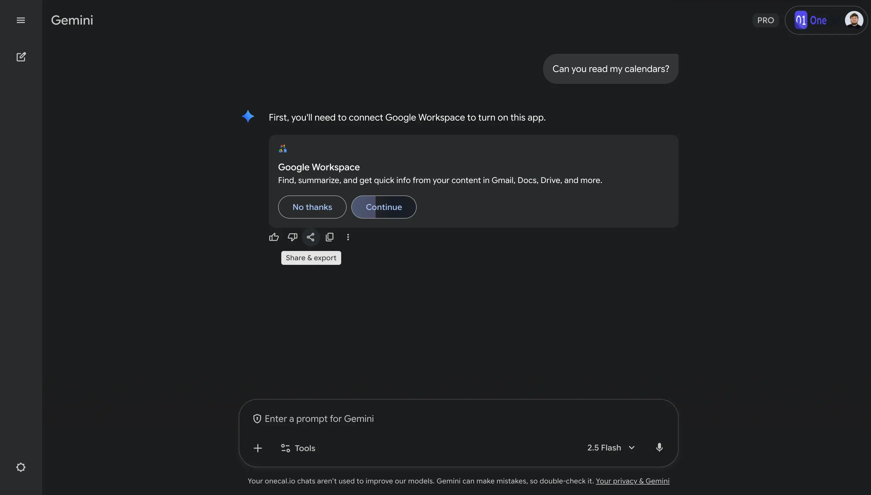 Gemini - can you read calendars question