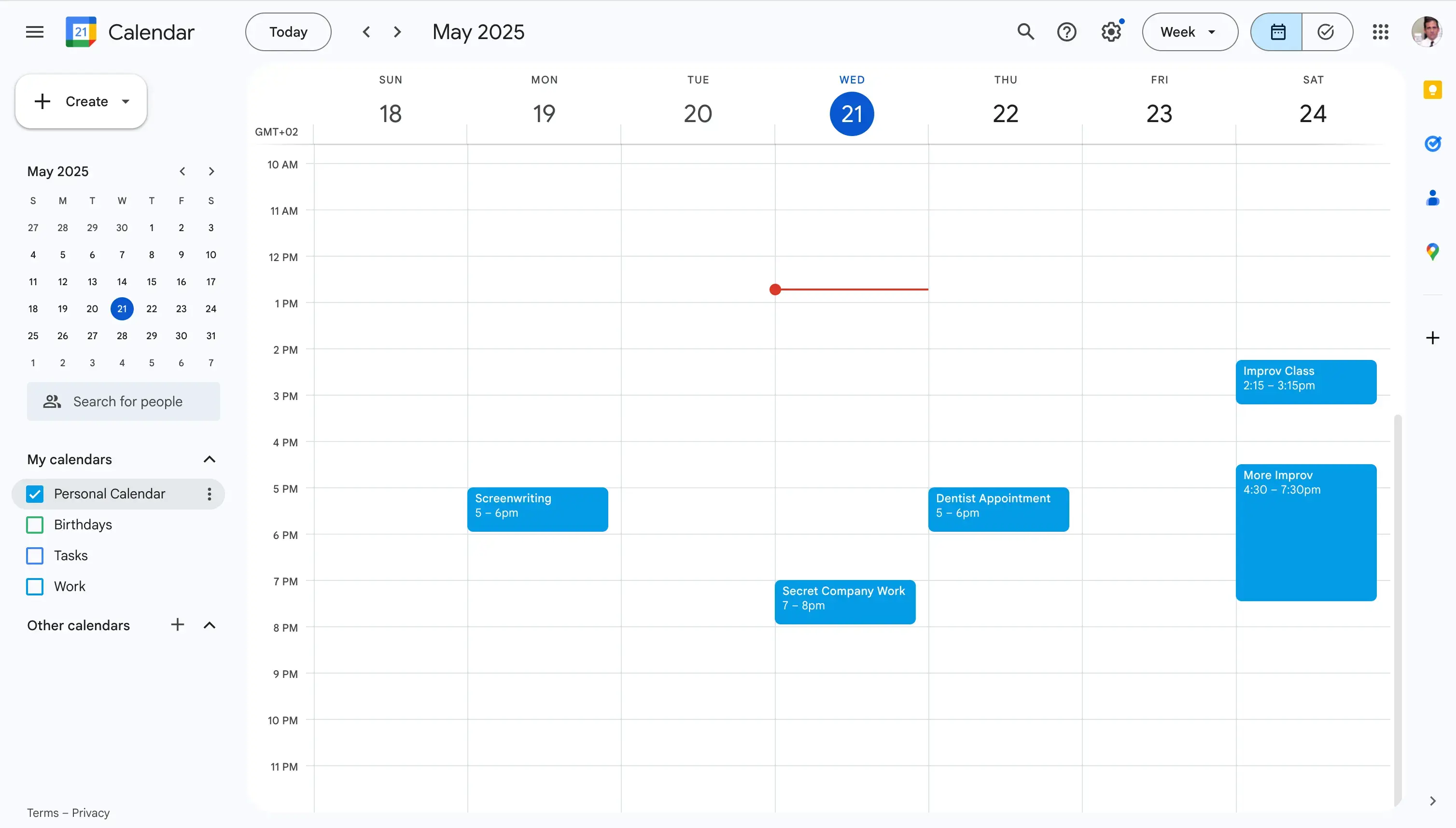 Google Calendar Home