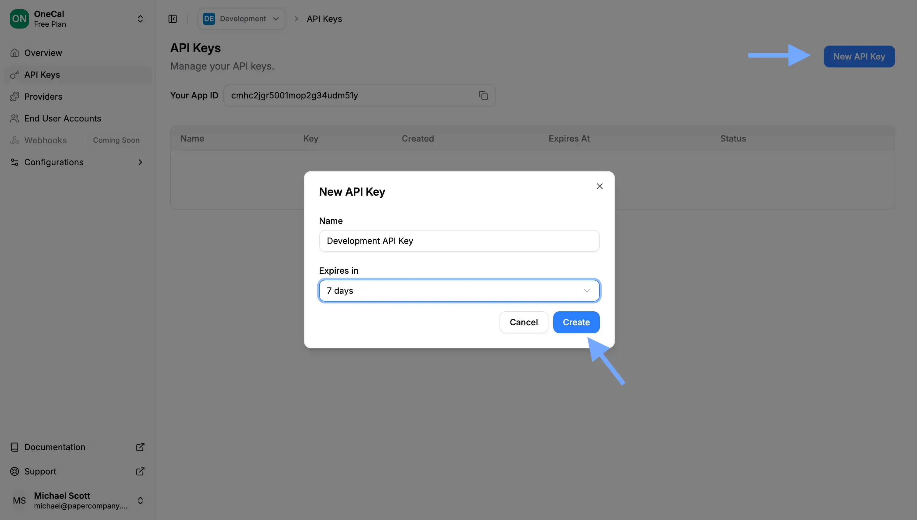 Create an API Key Illustration
