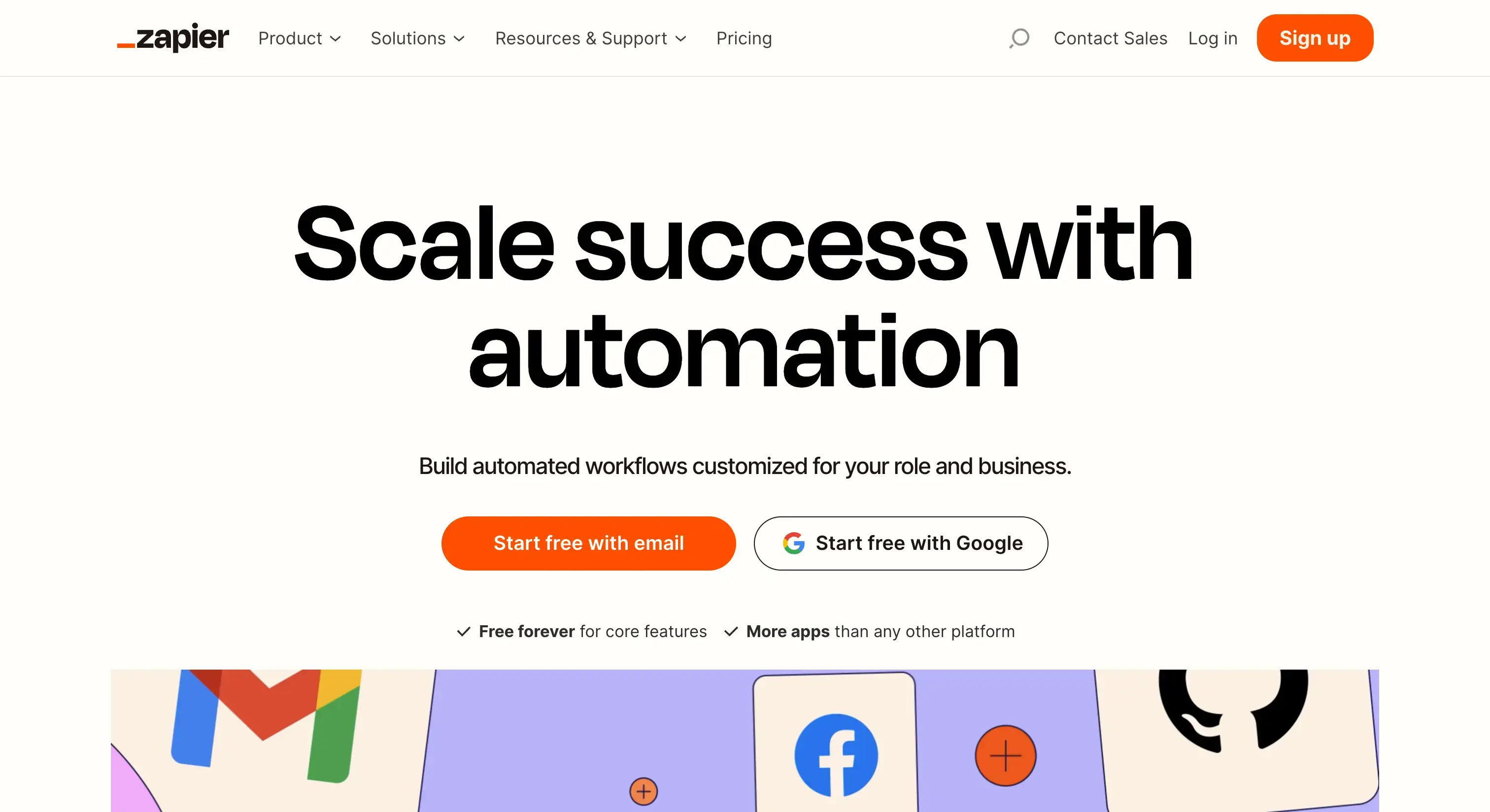 Zapier Landing Page