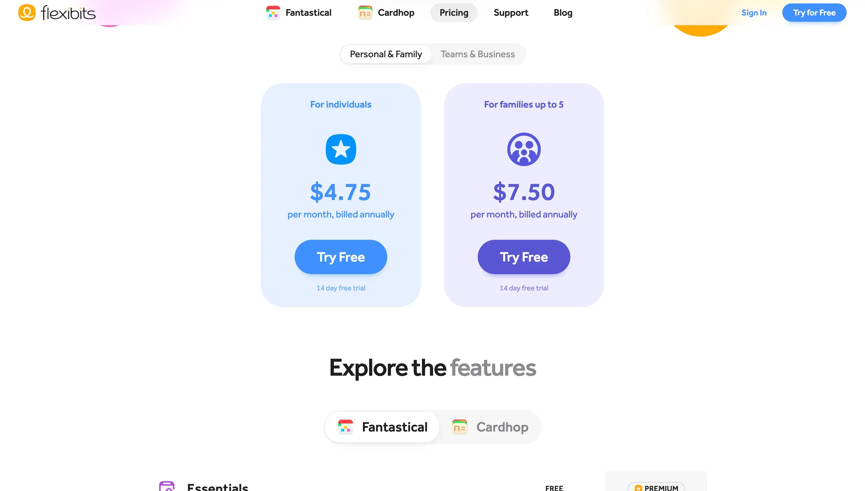 The fantastical pricing page