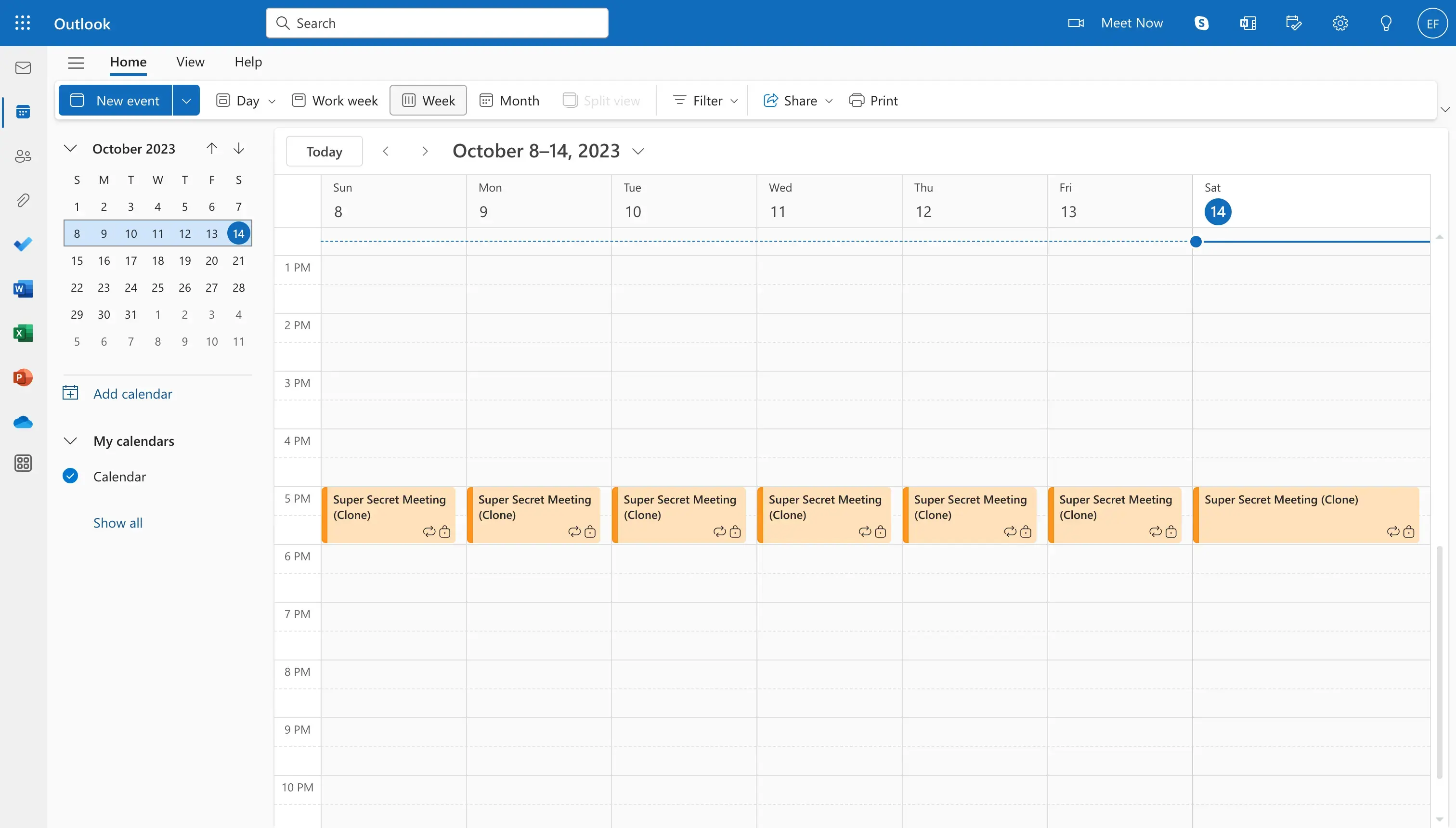 Outlook Homepage