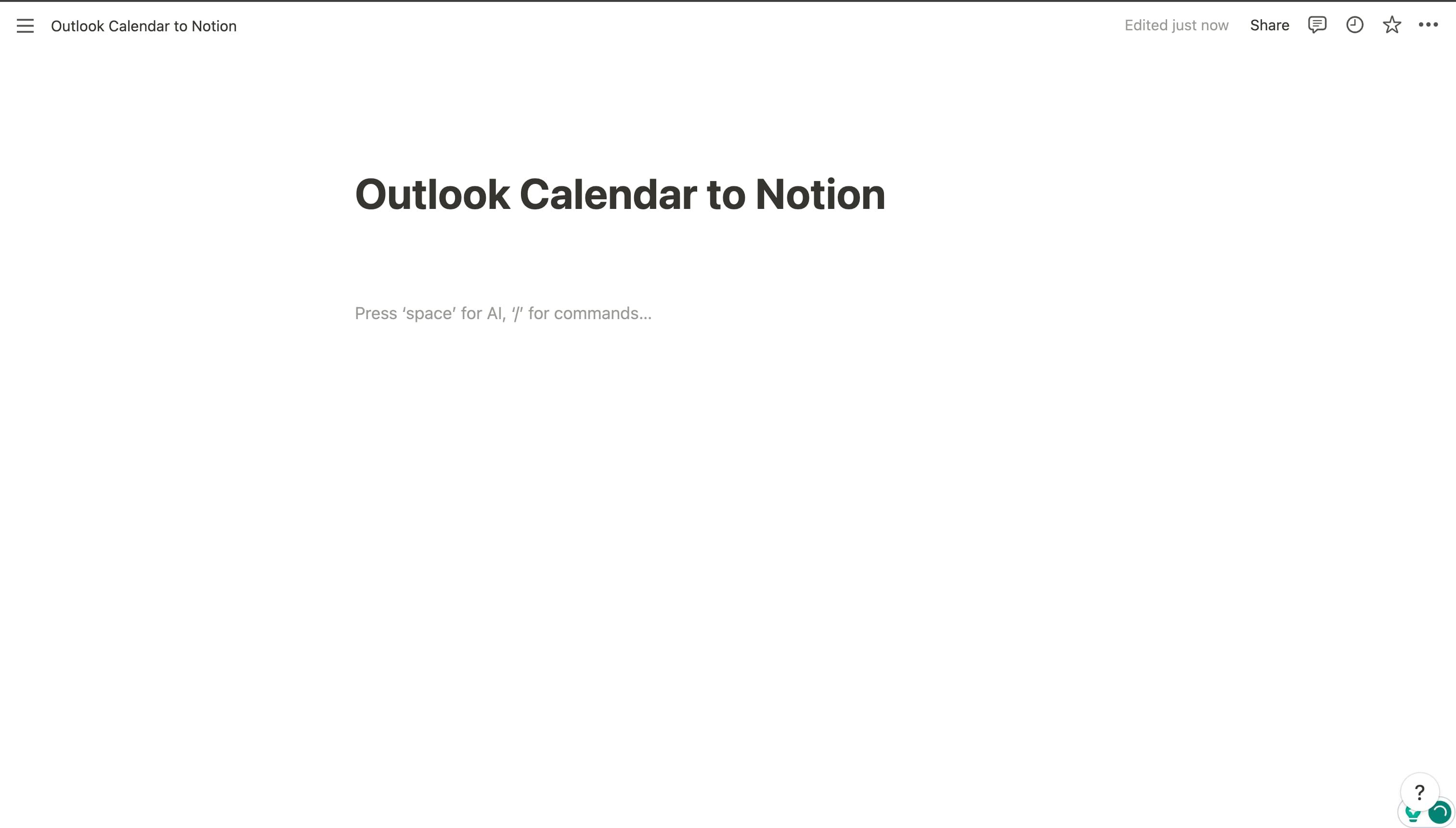 How to link outlook calendar to notion