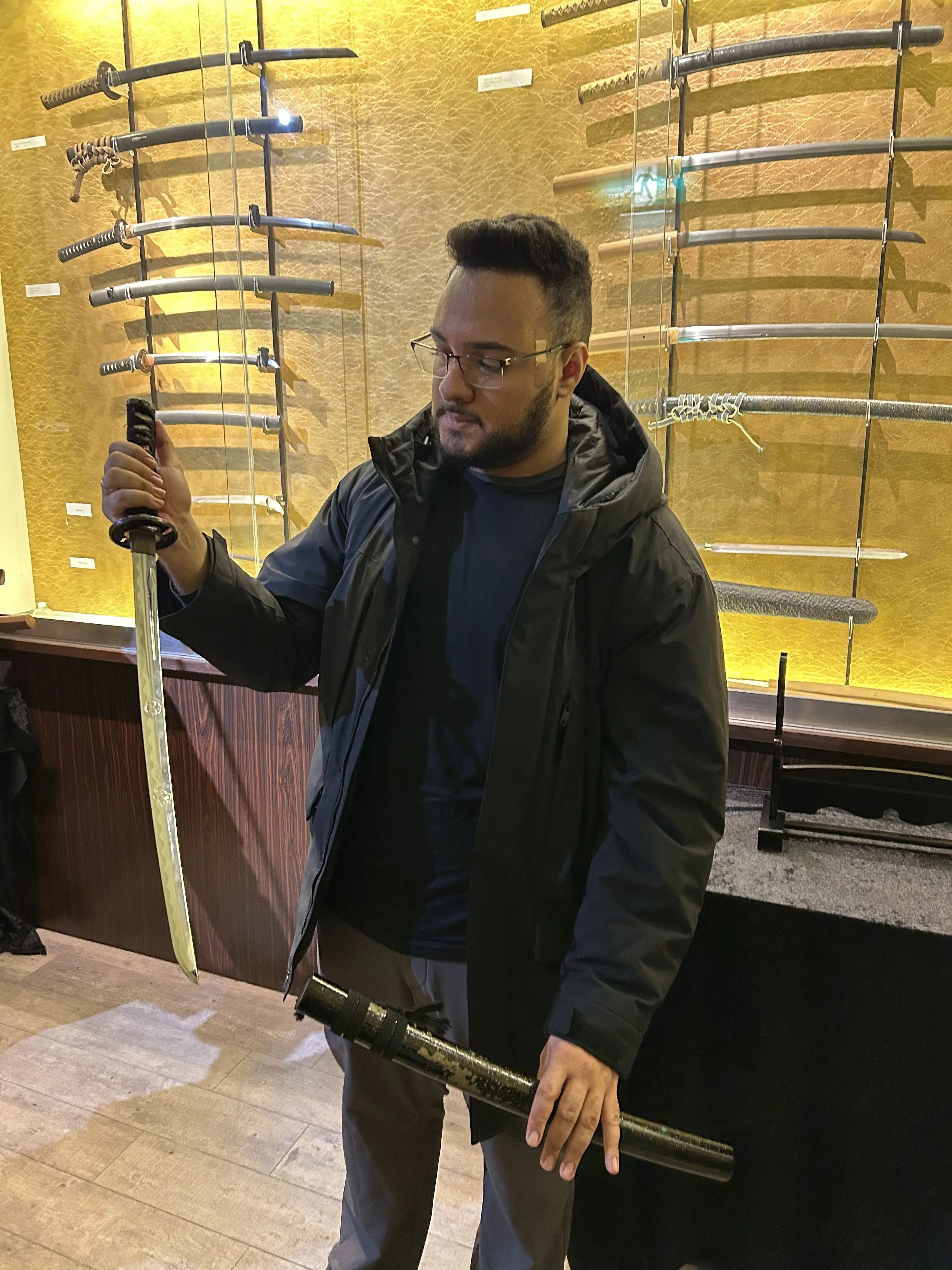 Me handling a real Wakizashi