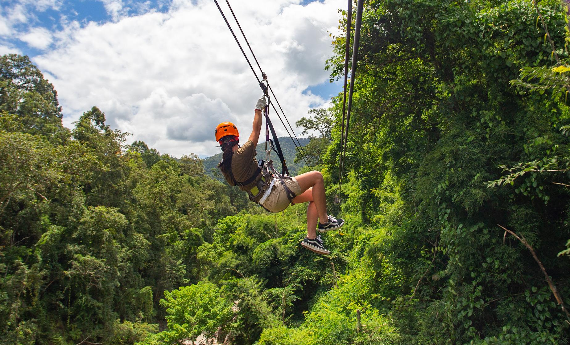 Zipline & 7 Mile Cave Kayaking 