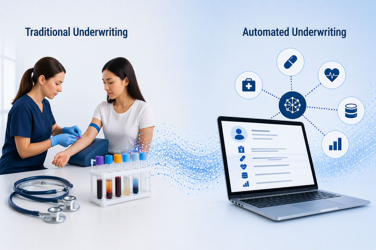 Traditional underwriting vs automation