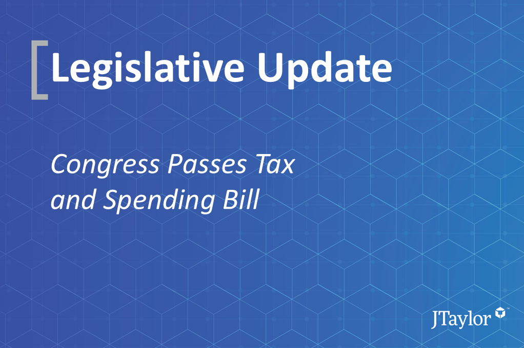 Congress Passes Tax and Spending Bill