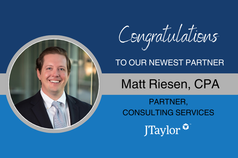 Matt Riesen promoted to Partner