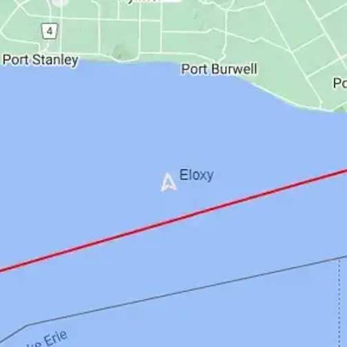 Sv Eloxy headed north towards Port Burwell