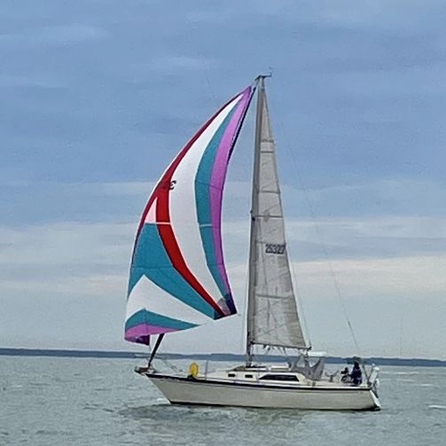 Spinnaker up right after crossing start line