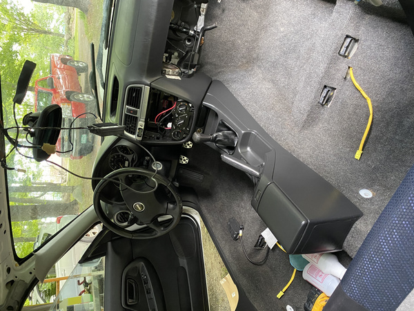 Stripped and cleaned 2003 Subaru WRX wagon interior