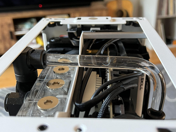 Tight fitting clearance with a 45 degree bend at the top of the case