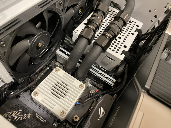 Closeup of custom quick disconnect loop