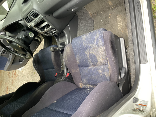 Moldy seats in a 2003 Subaru WRX