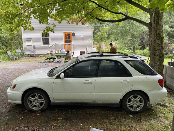 Neglected 2003 Subaru WRX Wagon driver's side