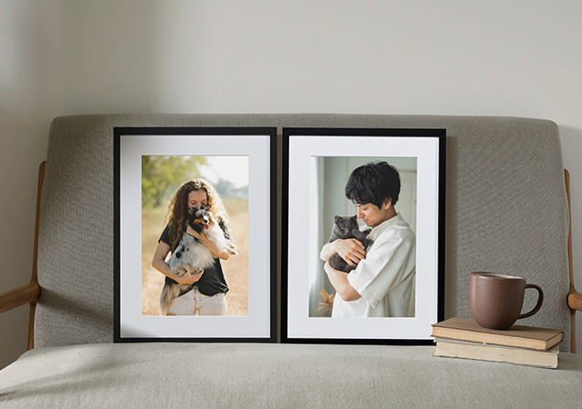 canvas prints holding pets