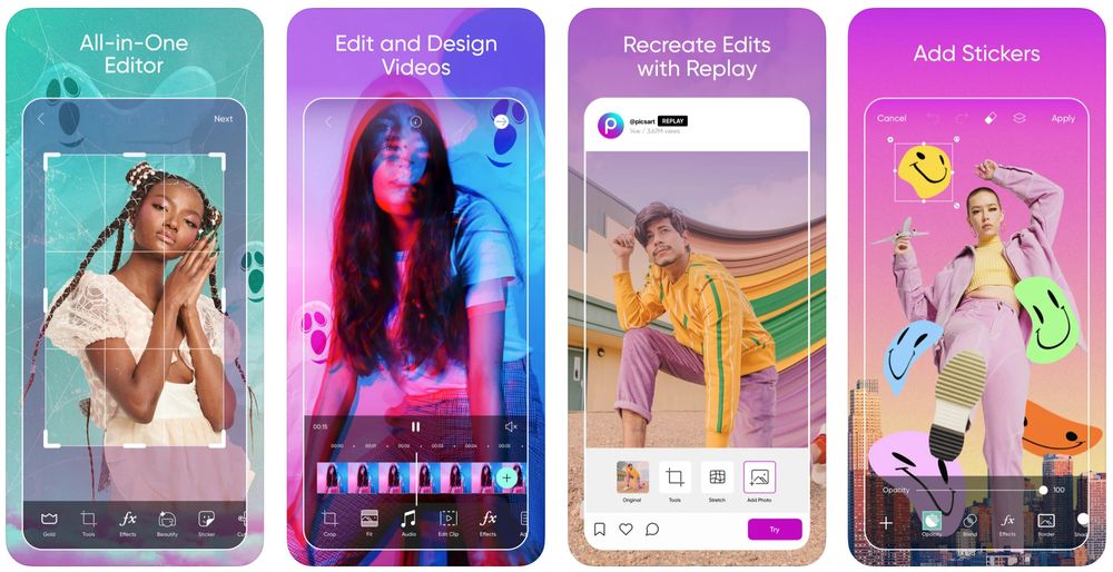 Picsart App Screens