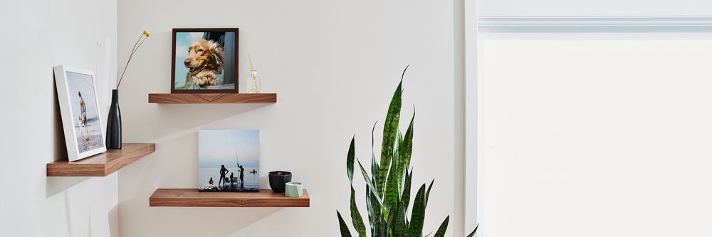 Three prints in a corner arrangement