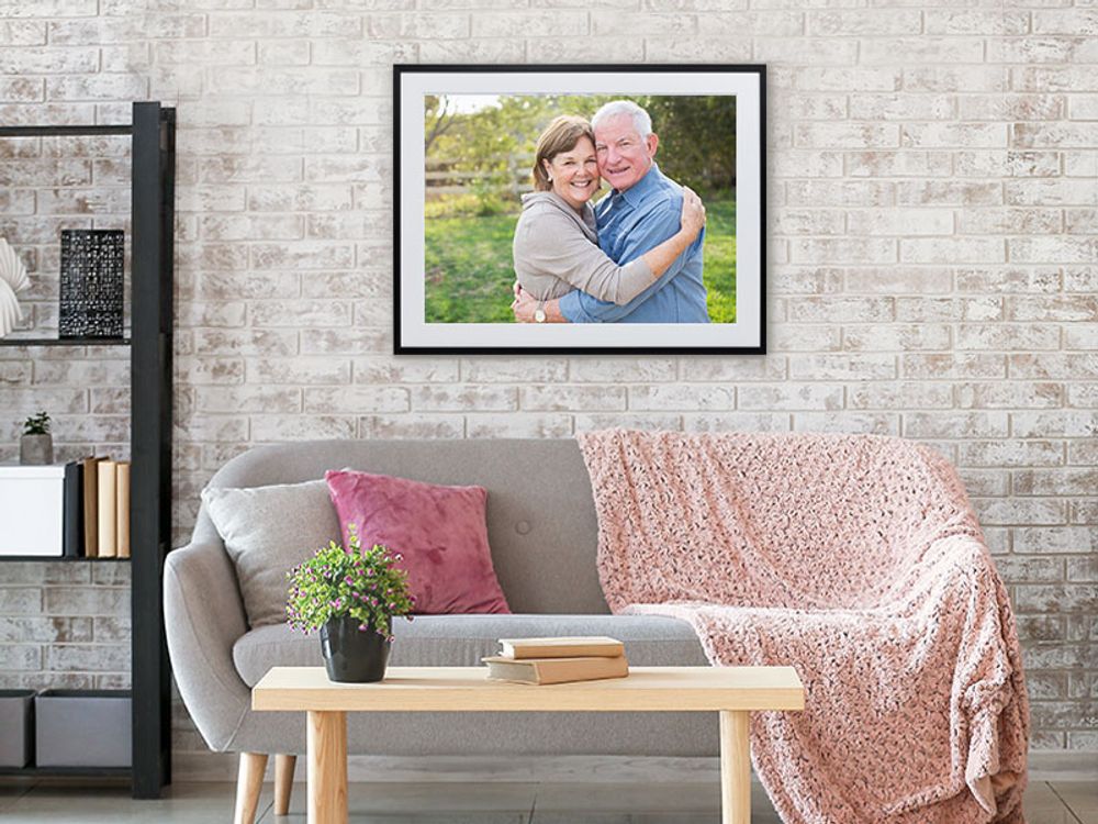 Living room framed print