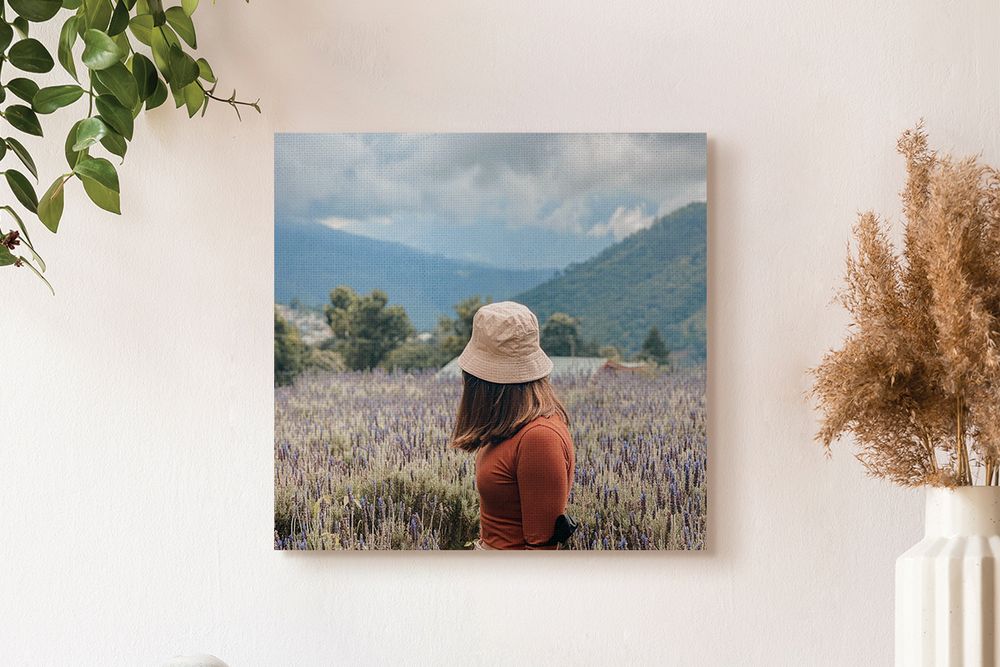 Canvas Print of young woman