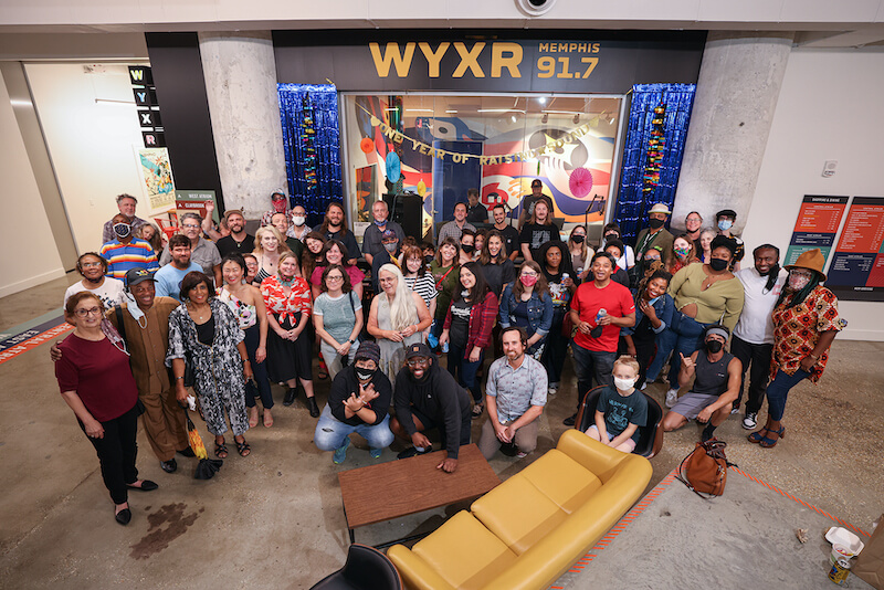 Group shot of wyxr team