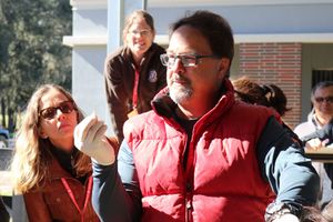 Dr. Zamora teaching with passion.