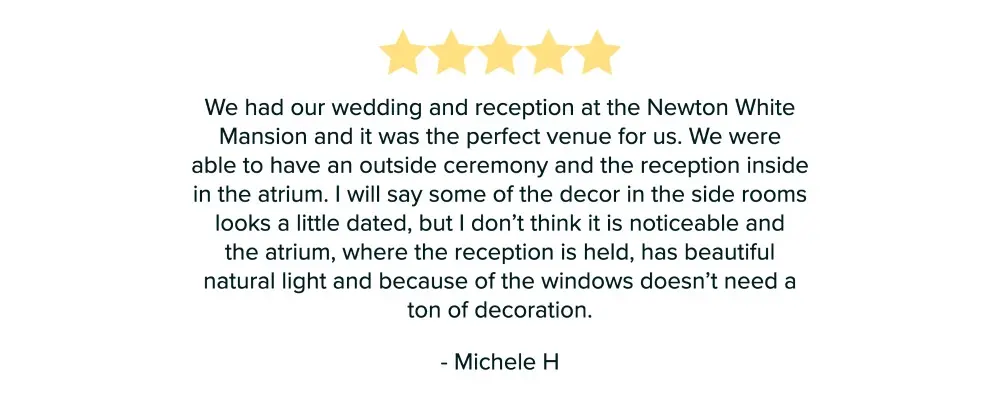 Review for newton White mansion from Michele.