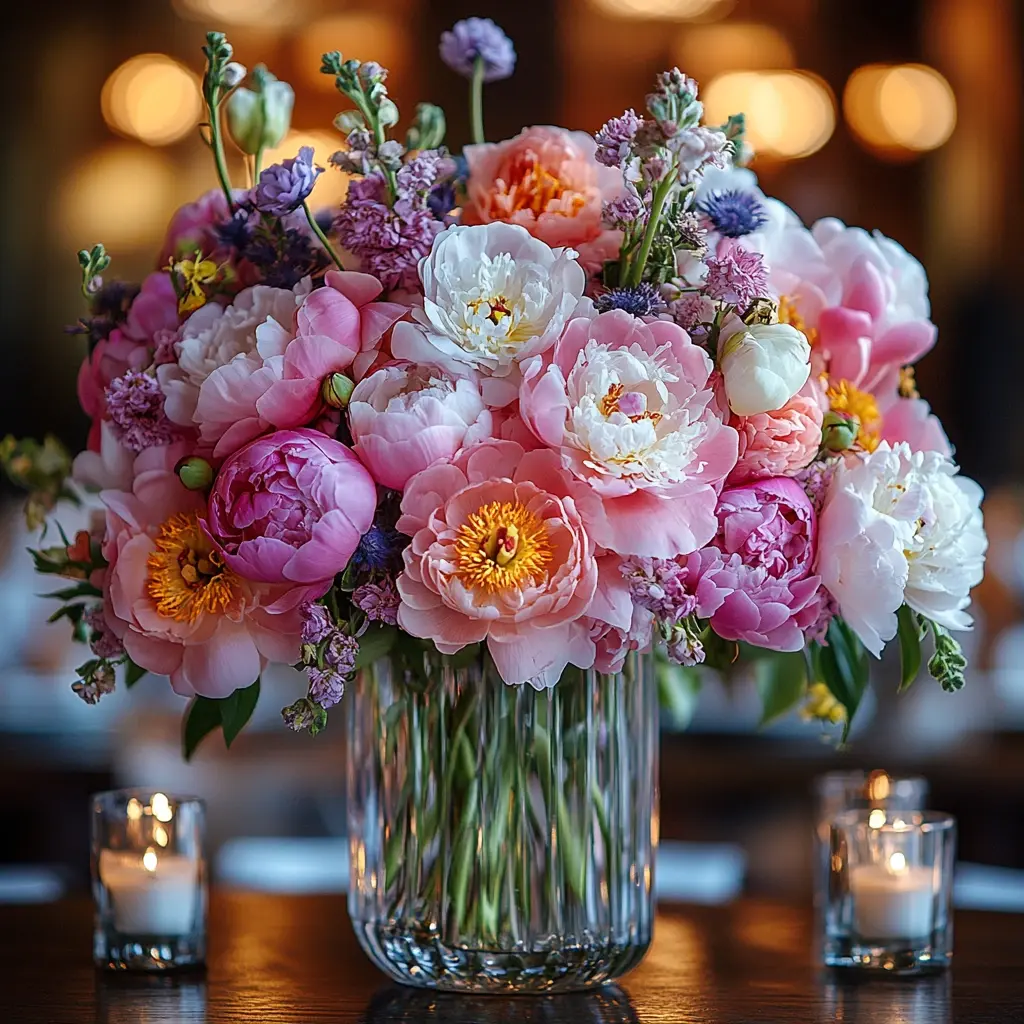 Small wedding table centerpiece.