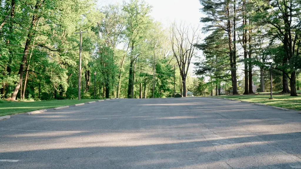 Back parking lot at Newton White.