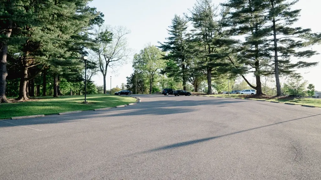 Front parking lot at Newton White.