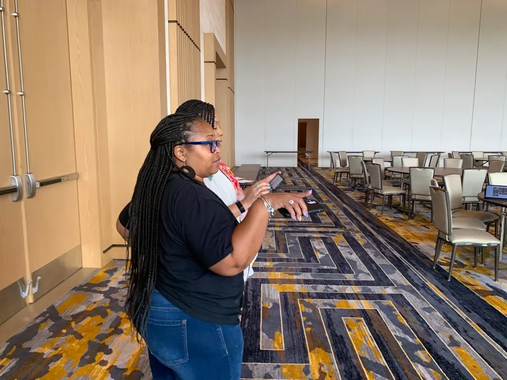 Monica at MGM Ballroom in the National Harbor.