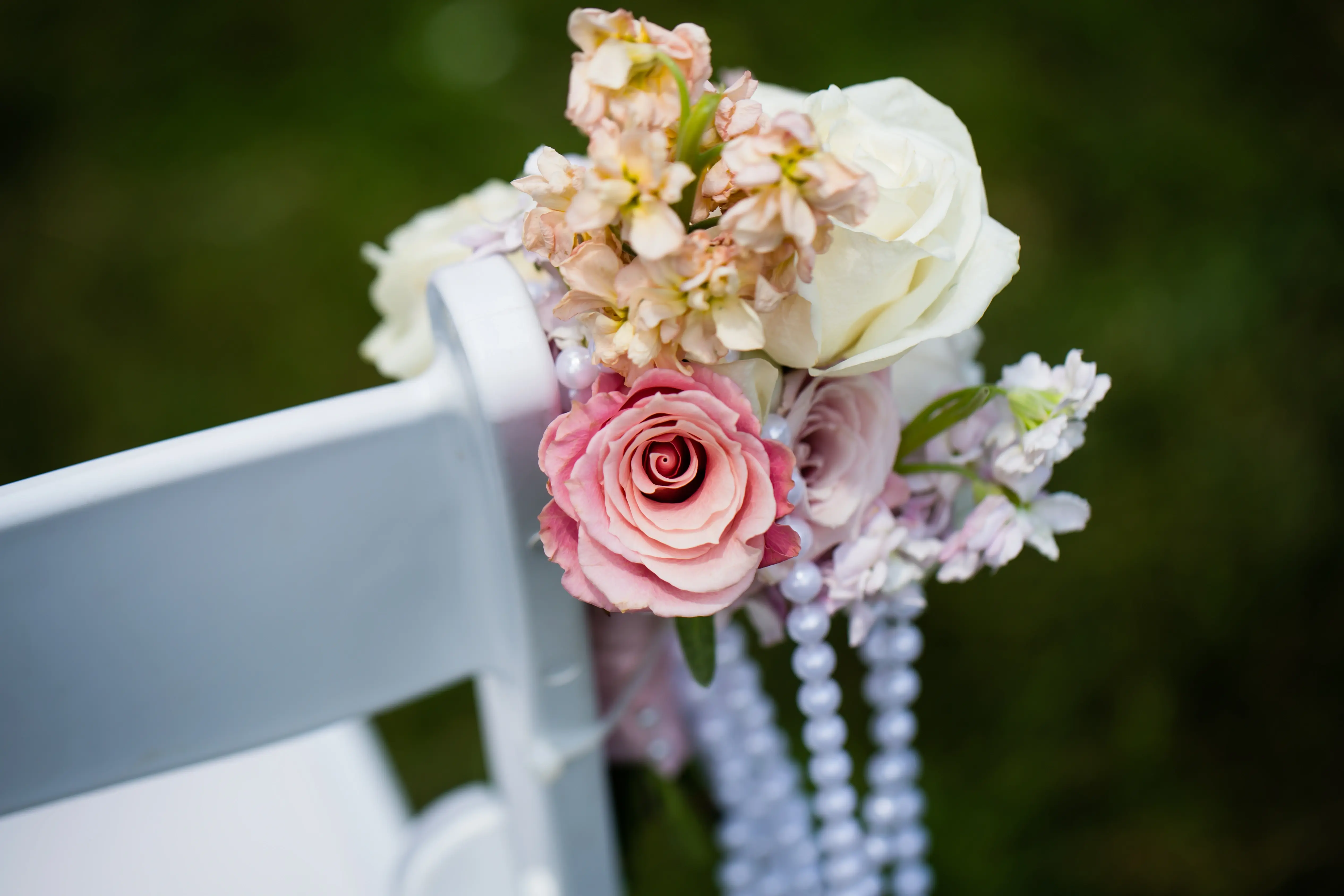 Chair flowers.
