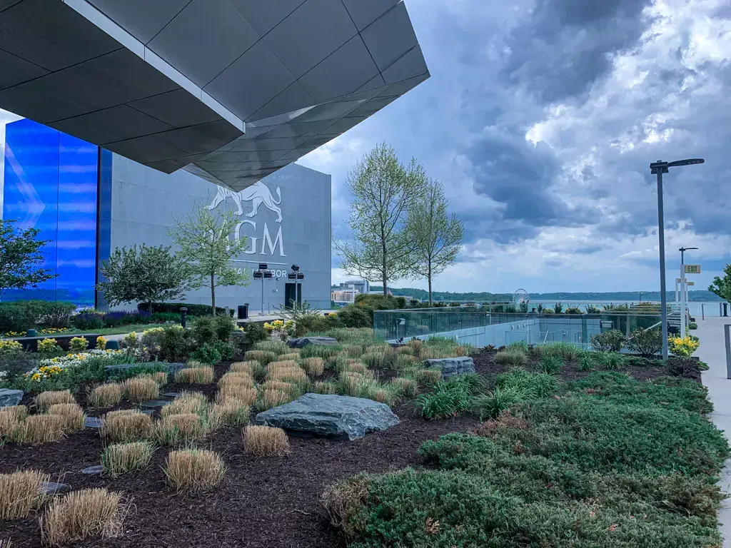 North Plaza garden outdoor space at MGM.