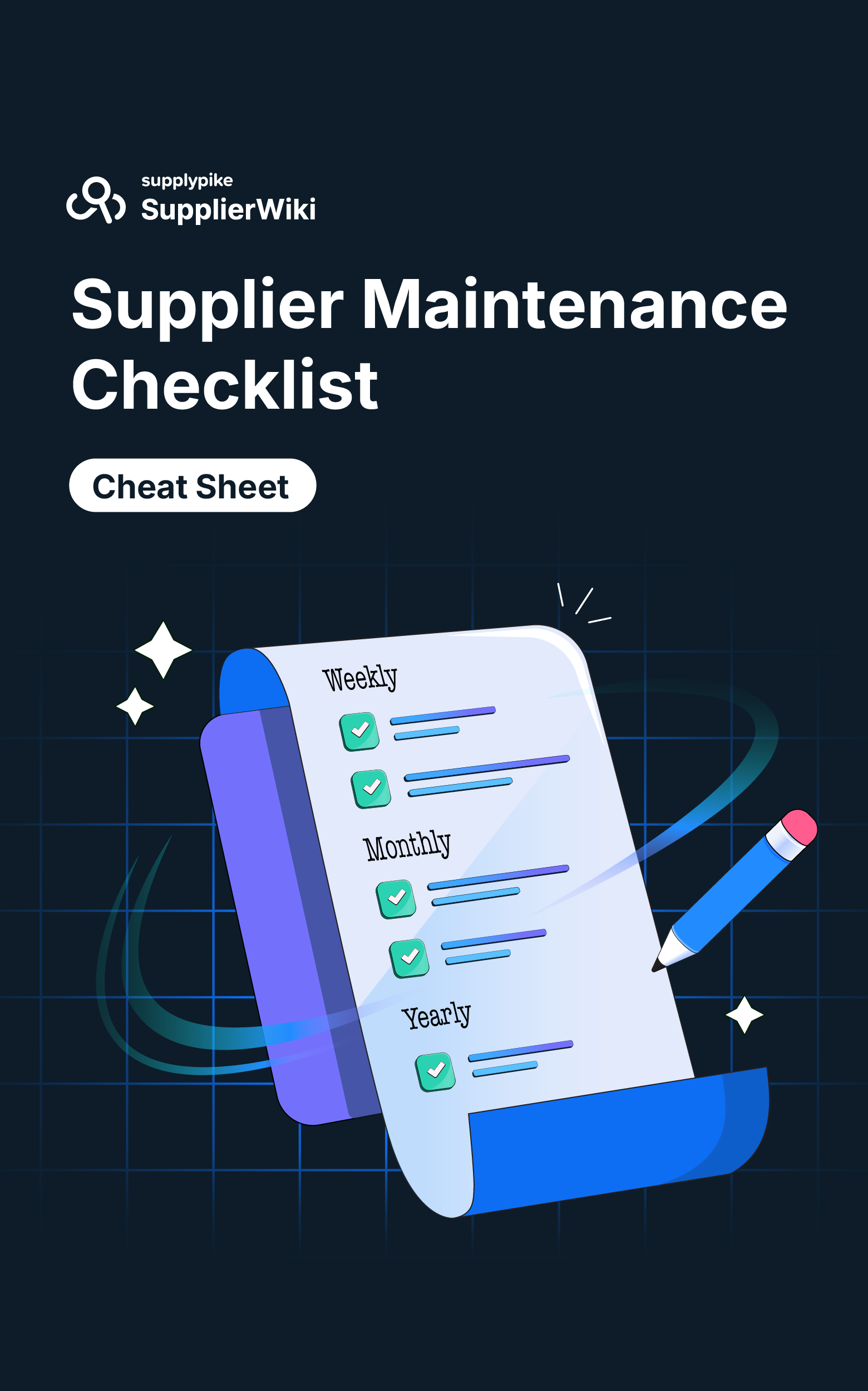 Supplier Maintenance Checklist