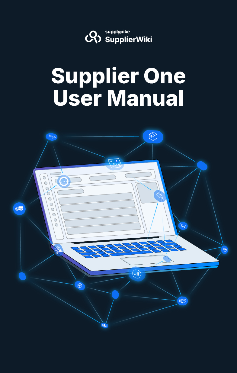 Supplier One User Manual