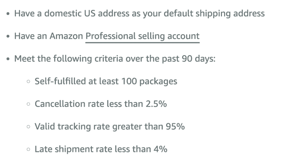 SFP Prequalification Criteria