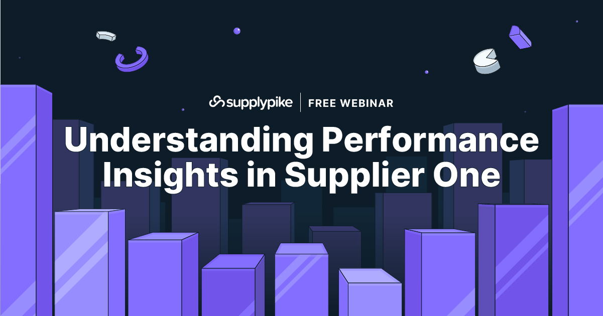 Understanding Performance Insights in Supplier One