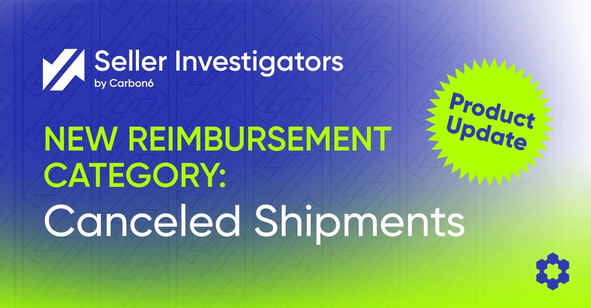 New reimbursement category: canceled shipments