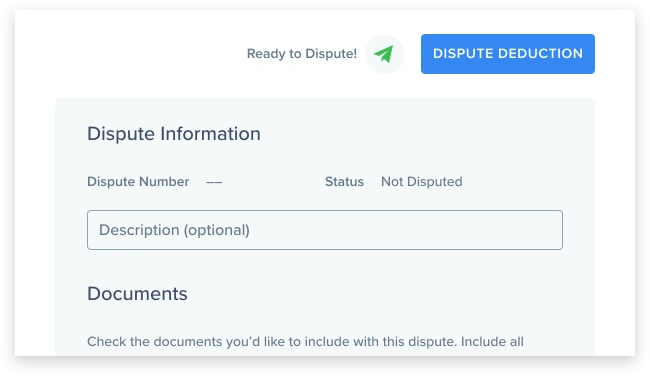Dispute 10 Deductions in 1-Click (on the House)